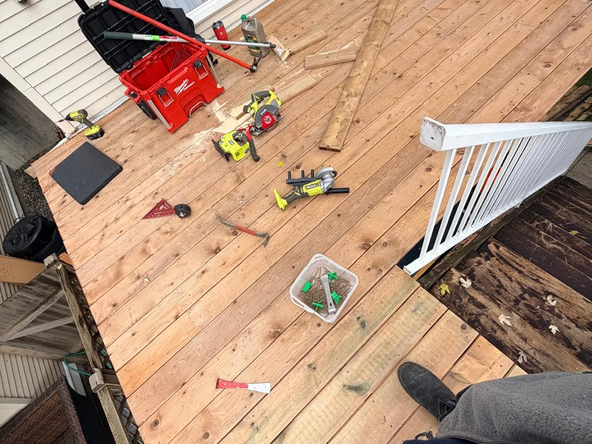 Deck before