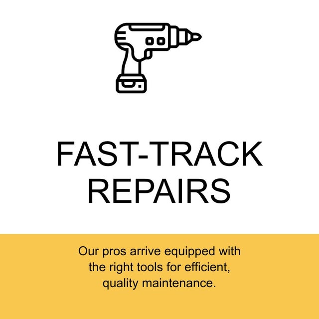 Fast-track repairs ⚡